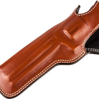 Кожен кобур Desantis кафяв за револвер S&W K/L 6", снимка 1 - Оборудване и аксесоари за оръжия - 45037634