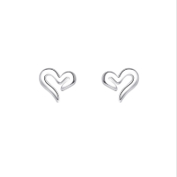 Тотална разпродажба - 50% ♥ Сребърни обеци ♥ Heart , снимка 1 - Обеци - 35539864