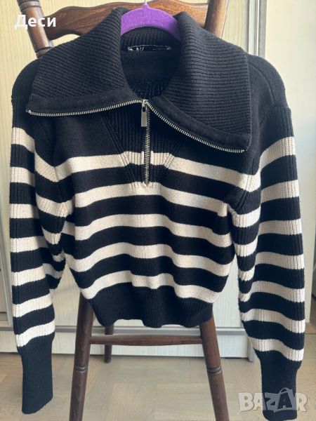 Женски пуловер на Zara - размер М - носен само веднъж, снимка 1