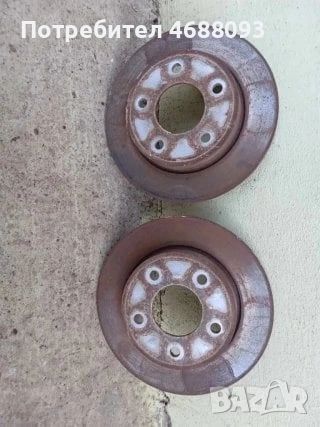  Задни спирачни дискове 2броя за 30лв за Мазда 3 1.6HDI 109k.с 2007г , снимка 1