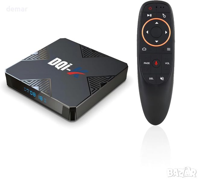 Android TV BOX, 4GB 64GB Android 13 с жироскоп Гласово дистанционно управление, снимка 1