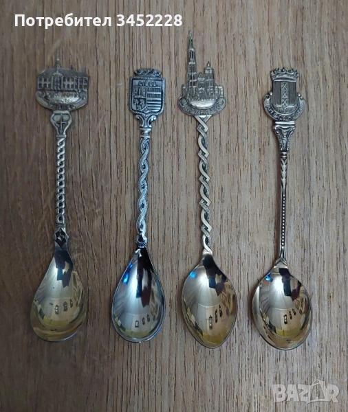 лъжички за колекционери 4 броя отлични , снимка 1