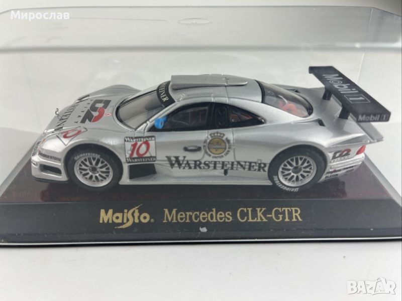 1:43 Maisto Mercedes-Benz CLK - GTR ИГРАЧКА МОДЕЛ КОЛИЧКА, снимка 1