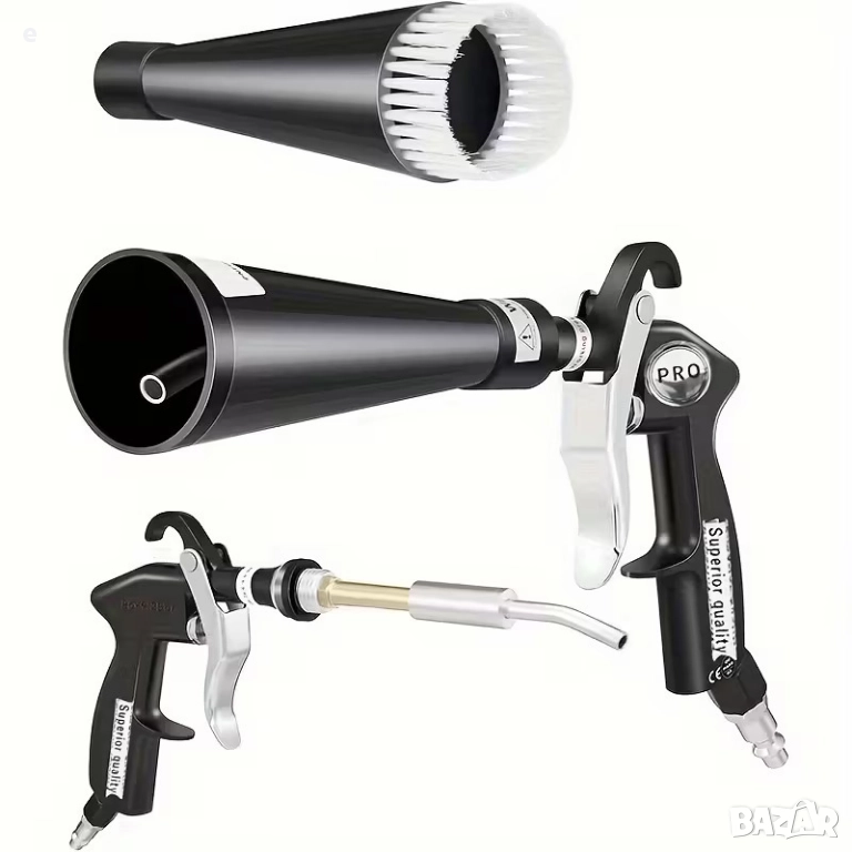 Пневматичен пистолет за сухо почистване Tornador PRO - EU стандарт, снимка 1