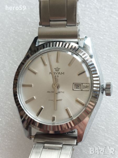 Ръчен швейцарски механичен часовник,-тип Ролекс,1970-80г.неизползван, снимка 1