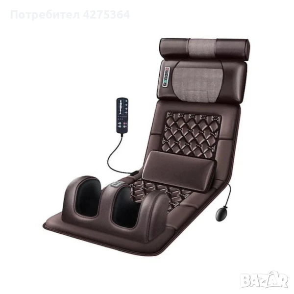 Масажен матрак с вибрационно отопление и масаж на краката – Пълна релаксация у дома, снимка 1