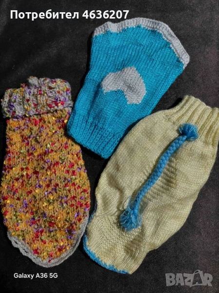 Изработвам плетени дрешки за кучета и котета , снимка 1