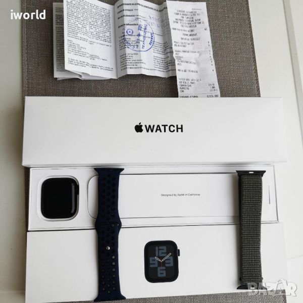 24М ГАР.❗️ Apple Watch SE 2 ❗️лизинг от 18лв/м ❗️(2nd gen) / 44mm / Midnight / GPS ❗️, снимка 1