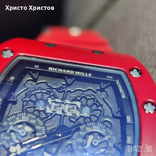 Мъжки луксозен часовник Richard Mille Limited Red Edition , снимка 1