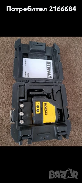 Лазерен нивелир Dewalt DW 088 с червен лъч, снимка 1