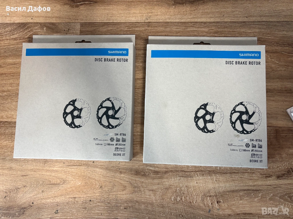 Дискове Ротори Shimano SM-RT70 180 и 203 мм center lock, снимка 1