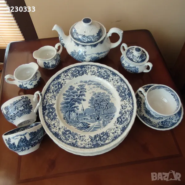 Порцеланов сервиз за чай/чинии Royal Tudor Ware, снимка 1