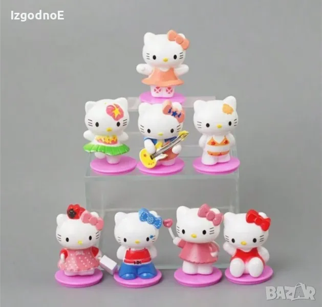 Лот фигурки Hello Kitty за торта или игра, снимка 1