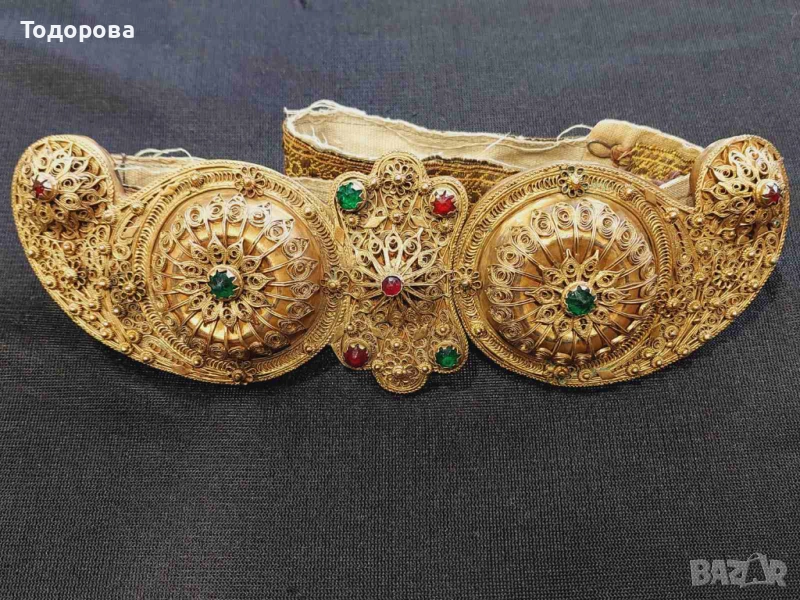 Прекрасни филигранни пафти с живачна позлата,втората пафта е с цена 1800 лв., снимка 1