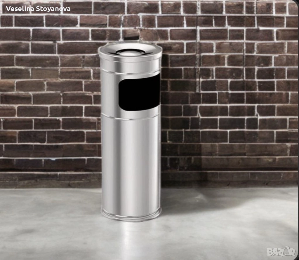 Пепелник колона Vinoks 763400, 22см./26см/28см., инокс, снимка 1