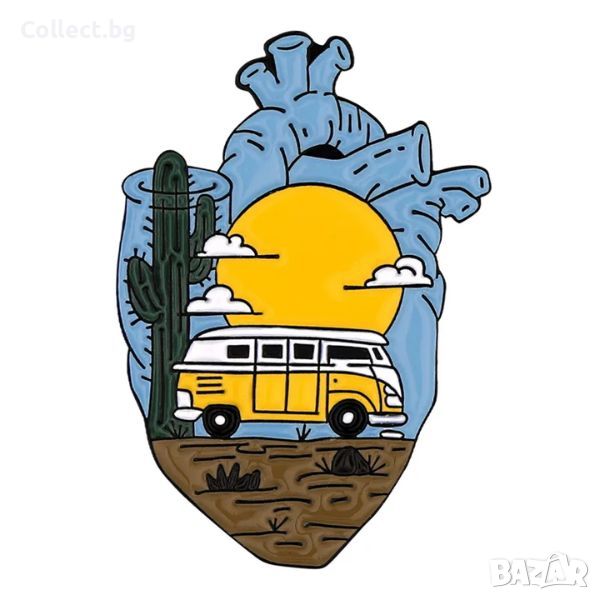 Значка : Buss in Heart (Outdoors series), снимка 1