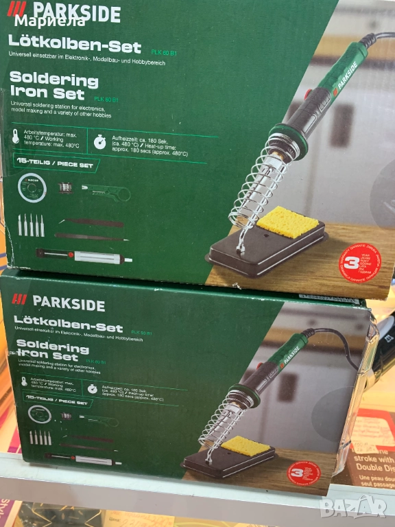 Комплект поялник Parkside PLK 60 B1, 30W, снимка 1