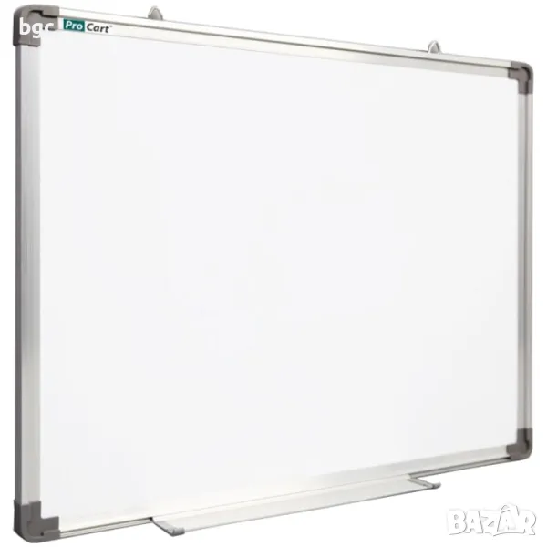  Магнитна дъска ProCart 45x60 см, Алуминиева рамка, Държач за маркери, Бяла повърхност 24 месеца гар, снимка 1