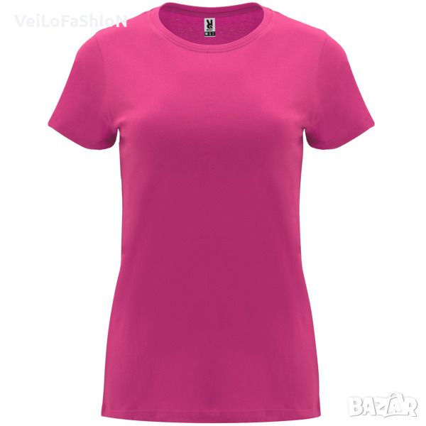 Нова дамска тениска в цвят циклама, снимка 1