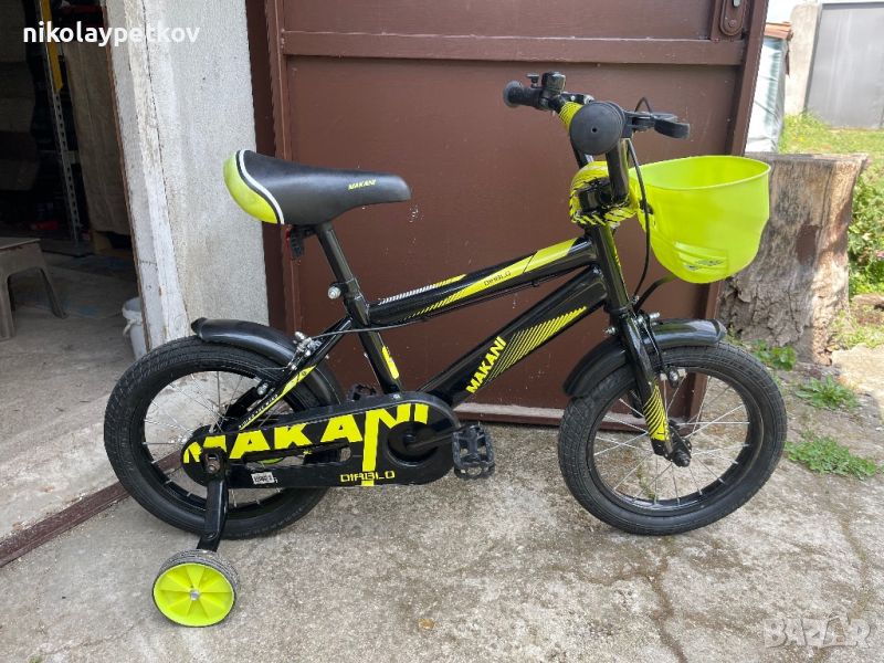 Makani Детски велосипед 14`` Diablo Black-Yellow, снимка 1