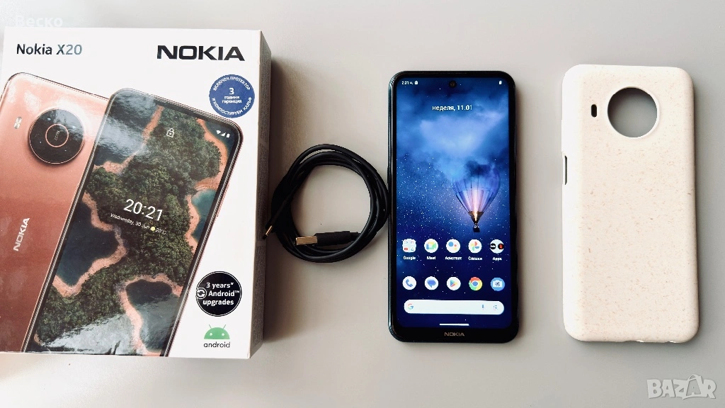 Nokia X20 – много запазен + оригинален калъф (чисто нов), снимка 1