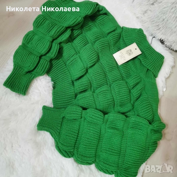 Дамски плетен пуловер, снимка 1