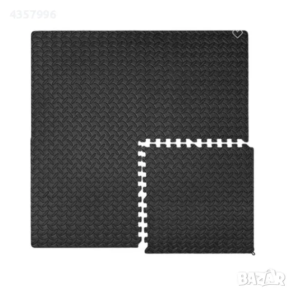 Декоративни подложки - килим за под, Тип Пъзел, Черен , снимка 1