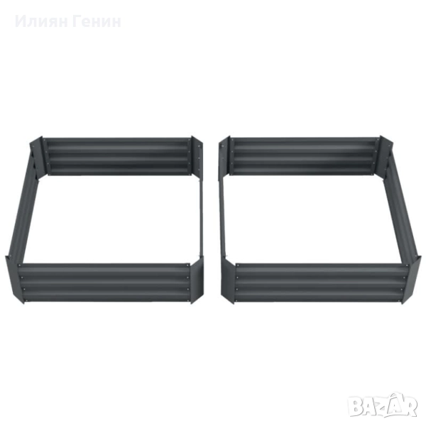 Комплект от 2 саксии Outsunny, саксии за цветя, снимка 1