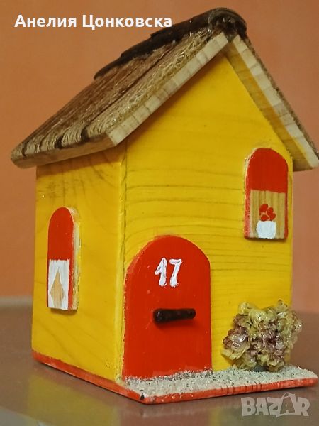 Цветна къщичка от дърво , снимка 1