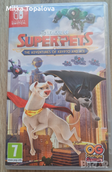 Игра за Nintendo - The League of Superpets: The Adventures of Krypto and Ace, снимка 1