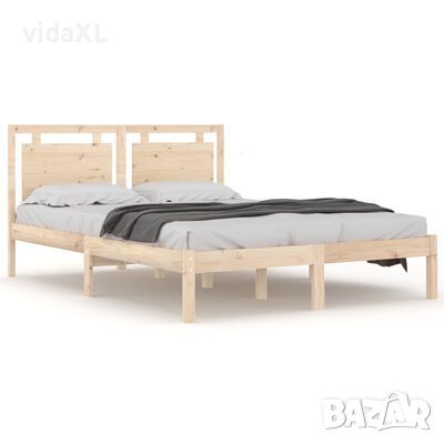 vidaXL Рамка за легло, масивно дърво, 180x200 см, Super King Size（SKU:3105550, снимка 1