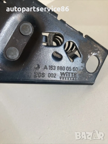 Дръжка за отваряне на преден капак 400 CDI V8 за Mercedes ML W163 400 CDI (2004) A1638800560, снимка 2 - Части - 53998135