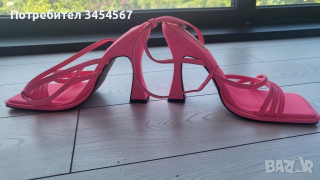 Неоново розови токчета River Island, снимка 7 - Дамски обувки на ток - 45603792