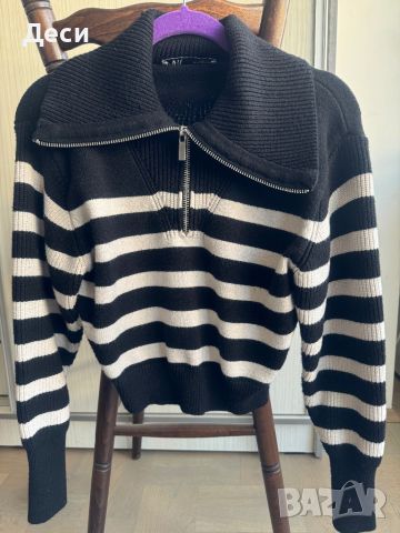 Женски пуловер на Zara - размер М - носен само веднъж, снимка 1 - Блузи с дълъг ръкав и пуловери - 45116548