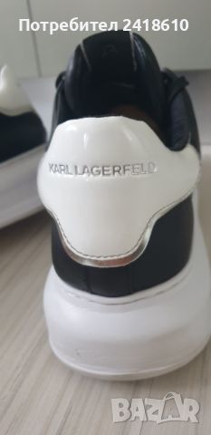 Karl Lagerfeld Leather Mens Size 43/27.5см - 28 UK 9 US 10 ОРИГИНАЛ! Ест . кожа!, снимка 13 - Кецове - 46390870