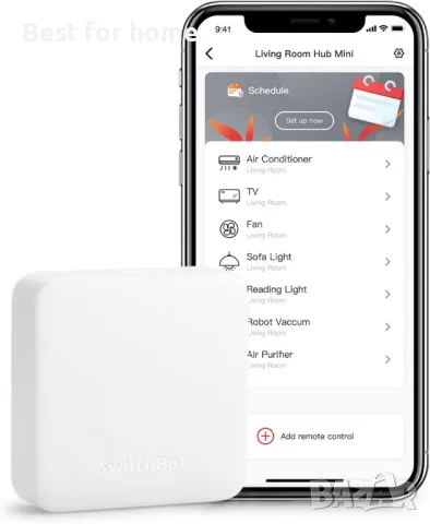 SwitchBot Hub Mini- Хъб и IR дистанционно, снимка 4 - Друга електроника - 48201451