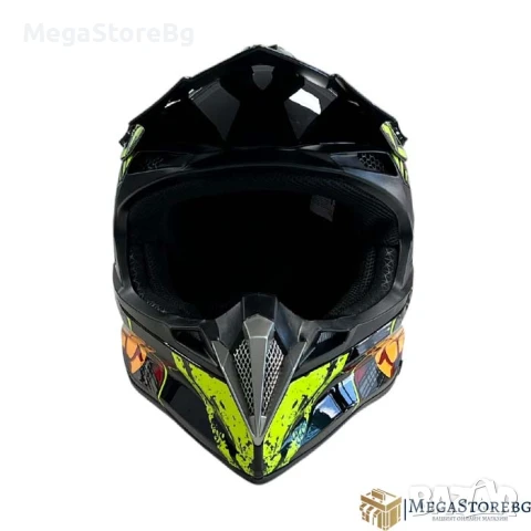 Кросова каска 188 - размер L - Black/Yellow, снимка 5 - Аксесоари и консумативи - 50527130