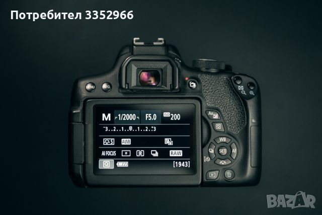 Canon 750D с 3 обектива , снимка 2 - Фотоапарати - 46293179