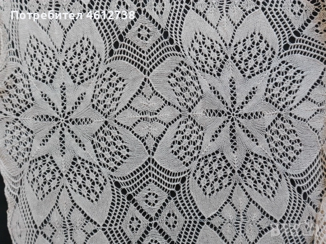 Старинна покривка за спалня - ръчно плетена, снимка 4 - Други ценни предмети - 51943588