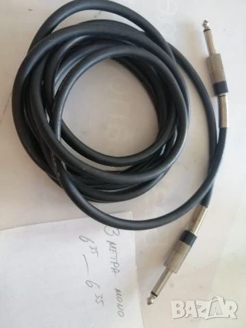 Аудиокабел 3 метра 6.35мм към 6.35мм 