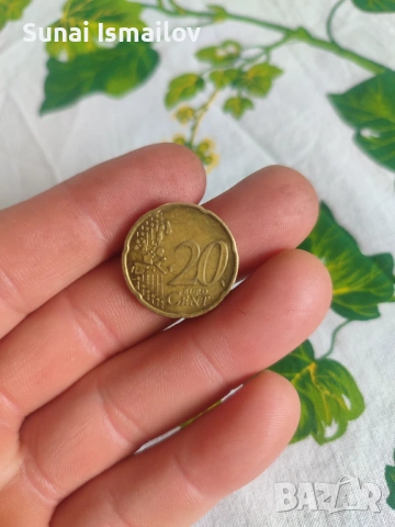 20 евроцента от 2002, снимка 2 - Нумизматика и бонистика - 53580047