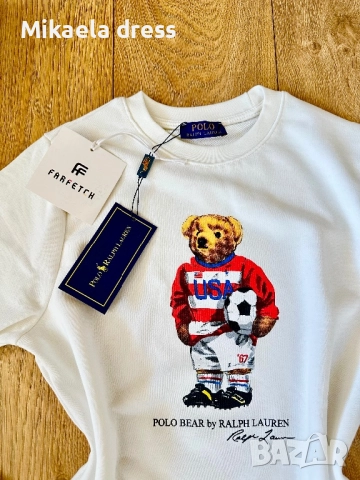 Нов син памучен суичър на Polo Ralph Lauren. Суперсвеж и готов за носене. Подходящ за всекидневието., снимка 3 - Суичъри - 52150525