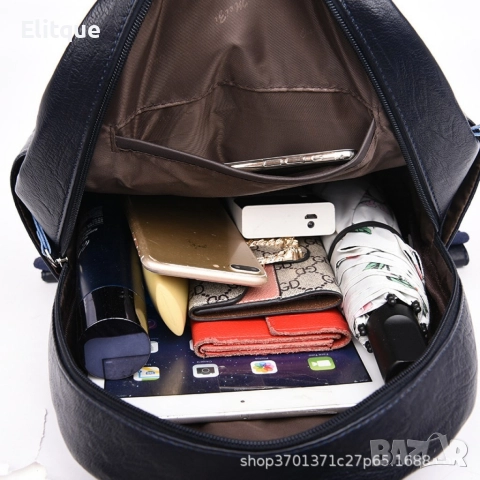 Комплект 3 части дамска раница, чантичка и портмоне , снимка 3 - Чанти - 52853482