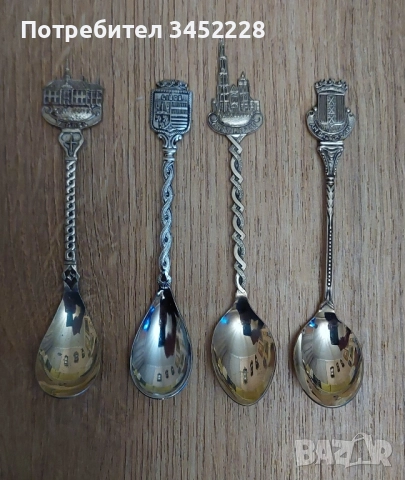 лъжички за колекционери 4 броя отлични 