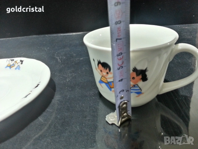 български порцелан детски комплект , снимка 4 - Антикварни и старинни предмети - 50499908