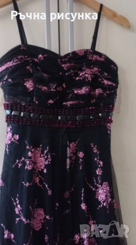 Елегантна празнична рокля ,размер С-М,50лв, снимка 6 - Рокли - 51688723