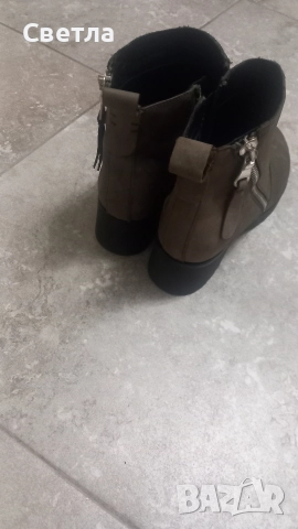 Зелени боти 40 номер, снимка 4 - Дамски боти - 52874899