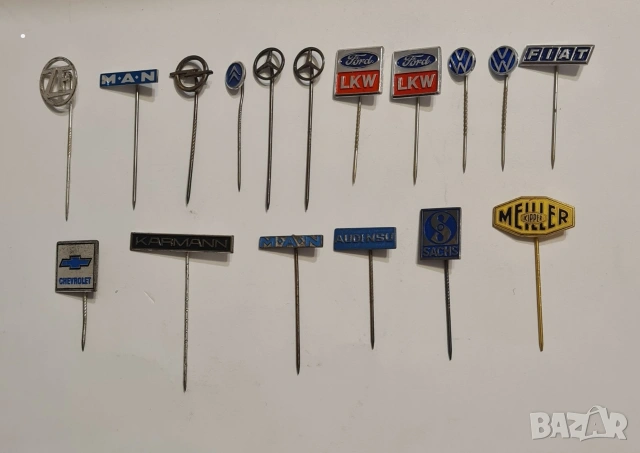 Уникален лот колекционерски автомобилни значки пинове, снимка 4 - Колекции - 53100232