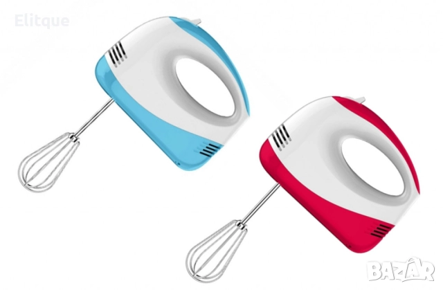 Миксер, 150W,бял/син,бял/червен,5 степени, снимка 3 - Миксери - 52832951