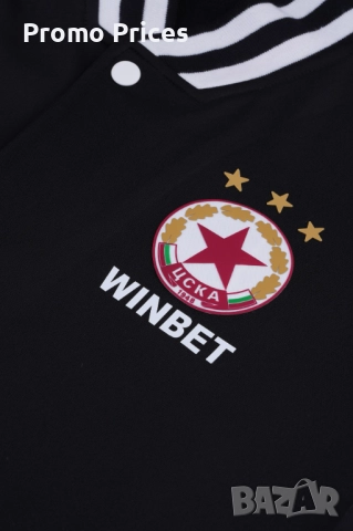 Мъжко колежанско горнище ЦСКА 25/26 CSKA – черно M, снимка 3 - Спортни дрехи, екипи - 52891267
